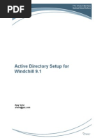 Windchill Active Directory Setup