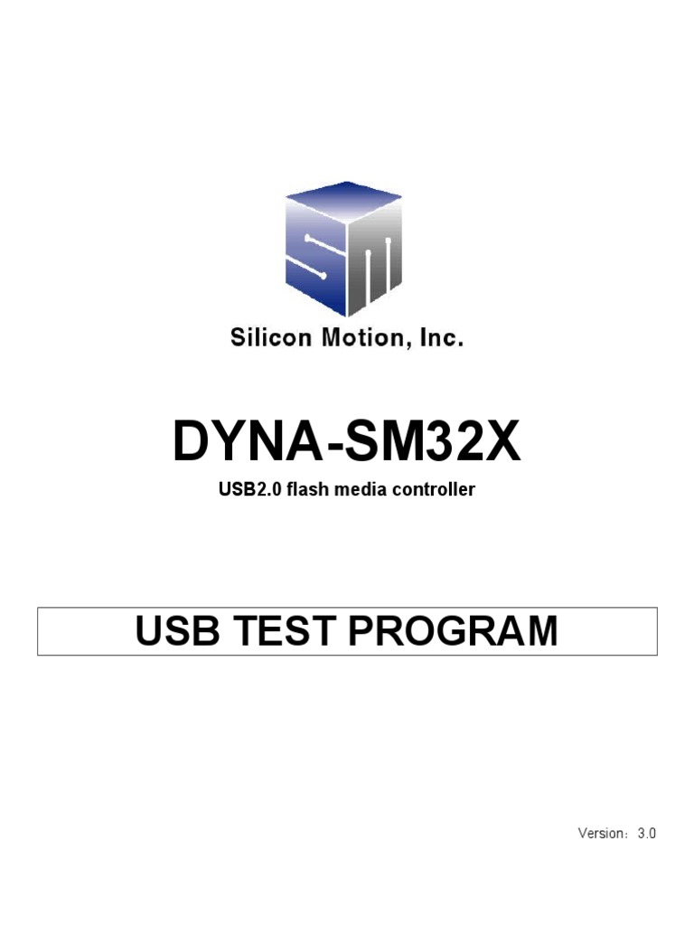 SMI SM32X Mass Production Tool Guide | PDF | Usb | Windows 2000