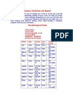 Karmics and Past Lives Reports