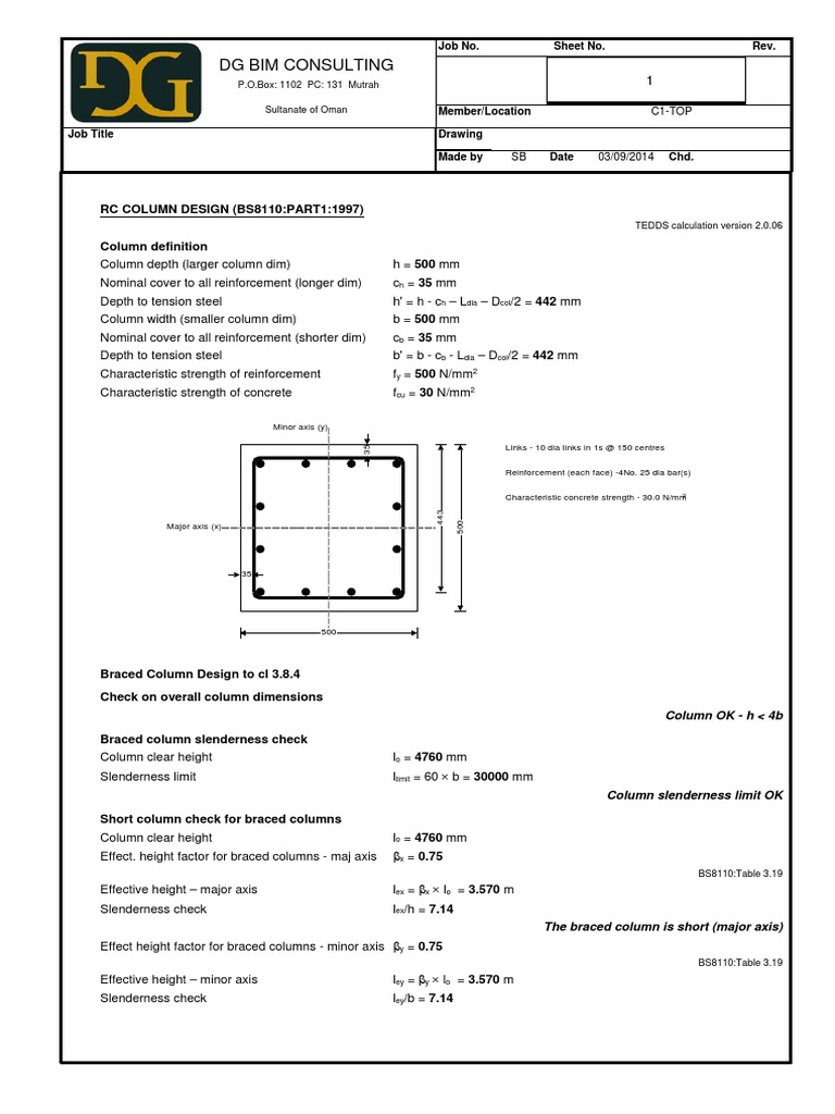 C1t Column Bending