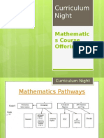 Mathematics Course Offerings