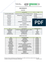 Procos New Generic List - 2014 - V5 - September 2014