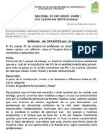 JORNADA DE REFLEXION DEL PEI OCTUBRE 2014 para Docentes