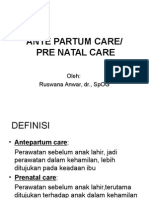 Ante Partum Care