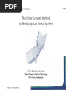 The Finite Element Method For The Analysis of Linear Systems y y