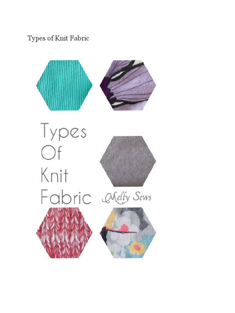 Overview of Knit Fabric Types | PDF | Knitting | Textiles