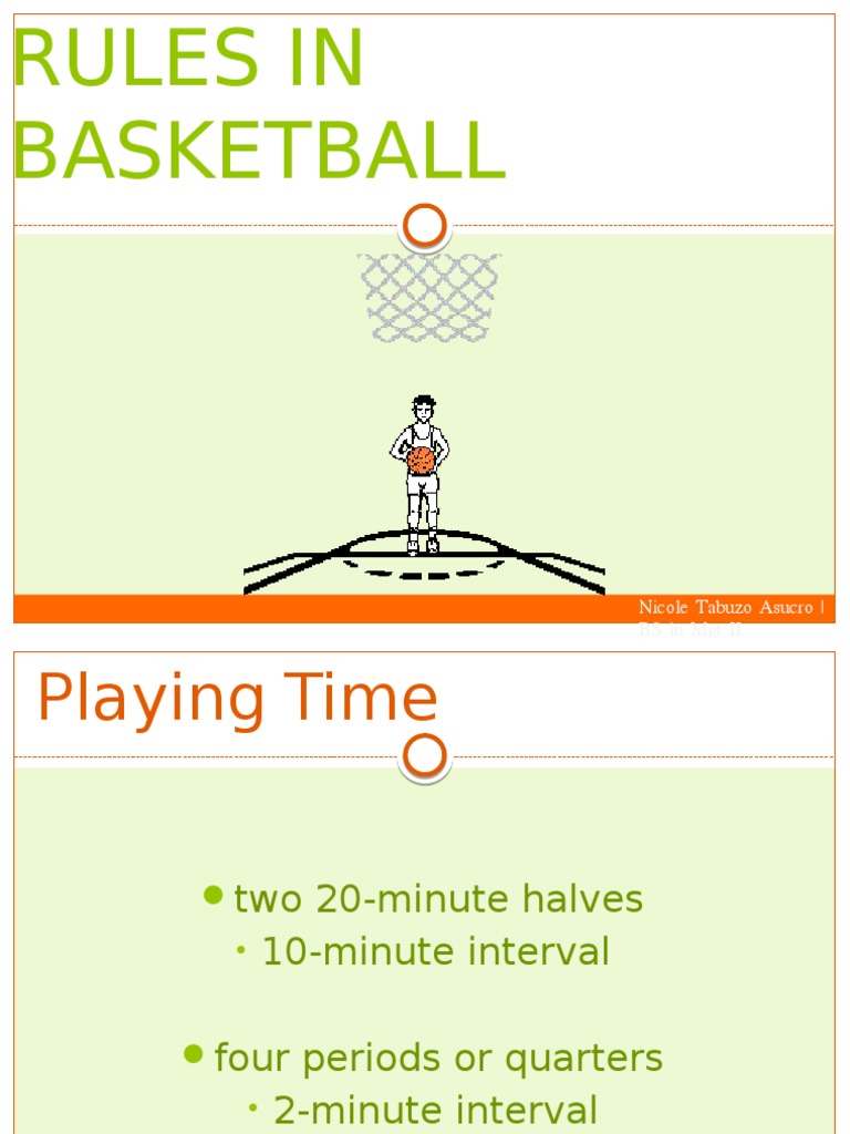 Basketball Game Rules Overview | PDF