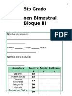 5to Grado - Bloque 3 (2014-2015) R