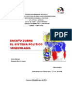 Ensayo Sistema Político Venezolano