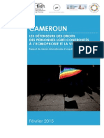 Cameroun : Les défenseurs des droits des personnes LGBTI confrontés à l'homophobie et la violence 