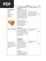 3  lesson plan essay writing