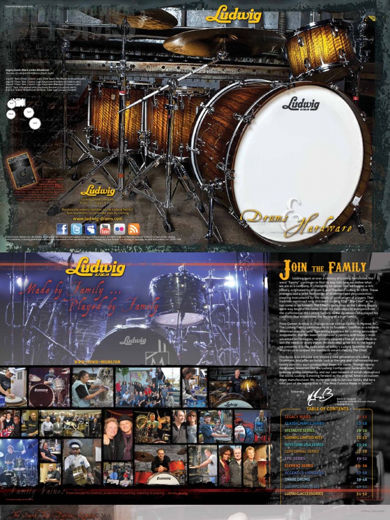 2011 Ludwig Catalog Web | PDF | Drum Kit | Drumming
