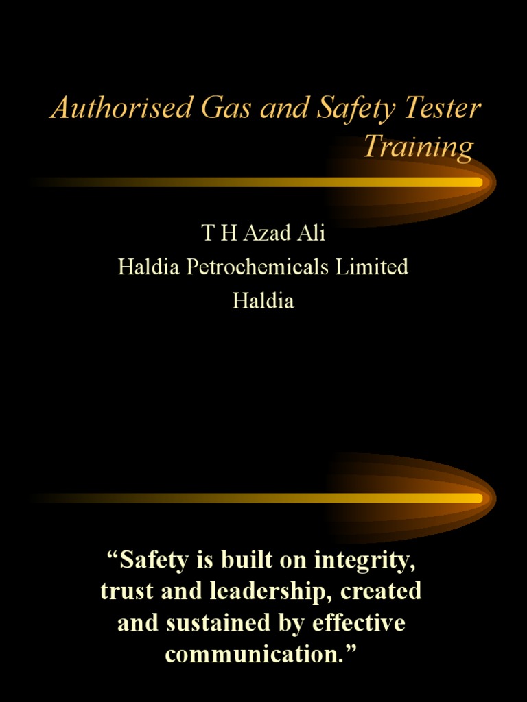 Authorized Gas Tester Training Overview | PDF | Combustion | Explosive ...
