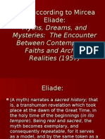 Myth According To Mircea Eliade