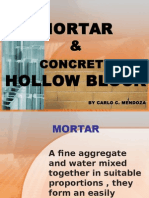 Mortar Hollow Block: Concrete