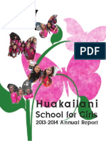 2013-2014 Annual Report for Huakailani School for Girls