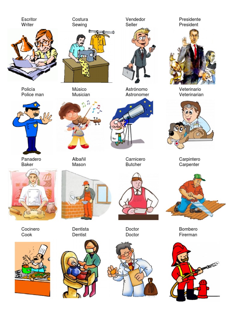 Profesiones en ingles y español.pdf