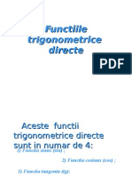 Functiile Trigonometrice Directe PowerPoint