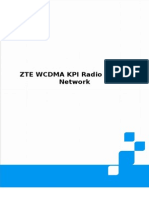 ZTE WCDMA KPI Radio Access Network Performance Metrics