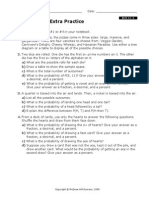 Section 11.1 Extra Practice: Write The Answers For #1 To #4 in Your Notebook