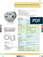 Electronic Single Phase Meter ETA-31S