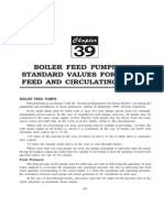 Boiler Feed Pumps and Standard Values For Boiler Feed and Circulating Water