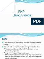 Using PHP Strings