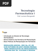 Tecnologia Farmacêutica I