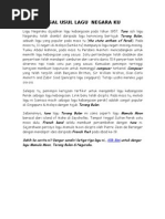 Download ASAL USUL LAGU  NEGARA KU by mazni bin othman SN2568330 doc pdf