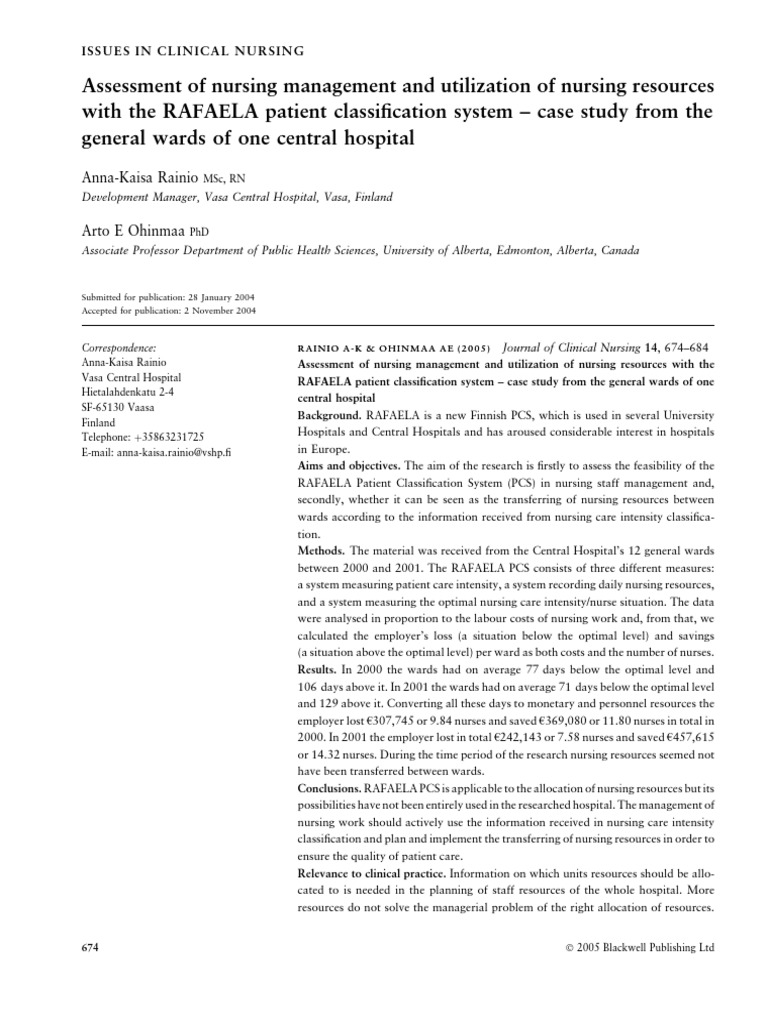 case study of general hospital