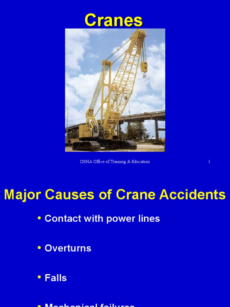 OSHA Cranes