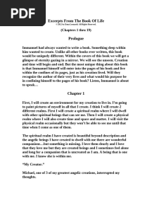 Excerpts From The Book of Life