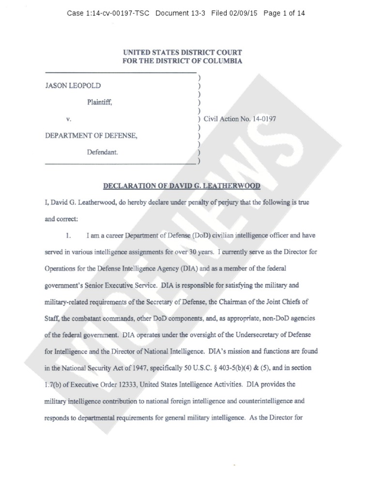 FOIA Summary Judgment Motion | PDF | Freedom Of Information Act (United ...