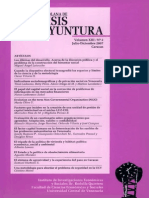 ANALISIS DE COYUNTURA VOLUMEN XIII No 2 JULIO DICIEMBRE 2007 PDF