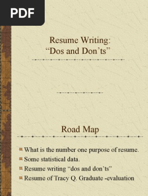 Resume Writing
