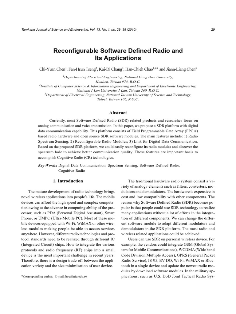 04 Ie437 | PDF | Software Defined Radio | Cognitive Radio