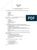 CSCI 1470 Quiz1 Key