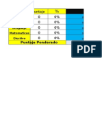 Tabla Calculo Ponderacion