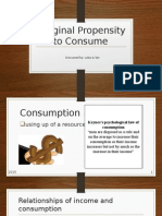 Marginal Propensity To Consume