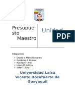 Unidad 4 - Presupuesto Maestro