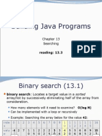 Building Java Programs: Searching