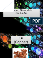 Copper, Silver, Gold