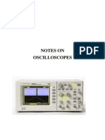 Notes on Oscilloscopes