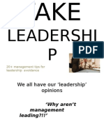 Leadershi P: 20+ Management Tips For Leadership Avoidance