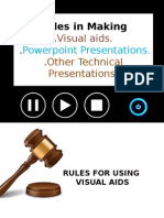 Rules in Making Visual Aids, Powerpoint Presentations