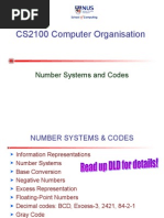 Cs2100 2 Number Systems and Codes