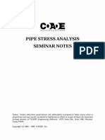 COADE Pipe Stress Analysis Seminar Notes