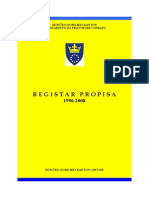 Registar Propisa 1996 2008