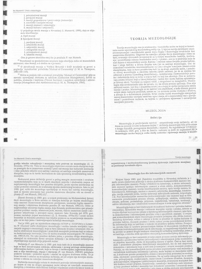 Maroevic Teorija Muzeologije PDF
