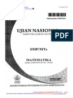 Soal Dan Pembahasan Un Matematika SMP 2014